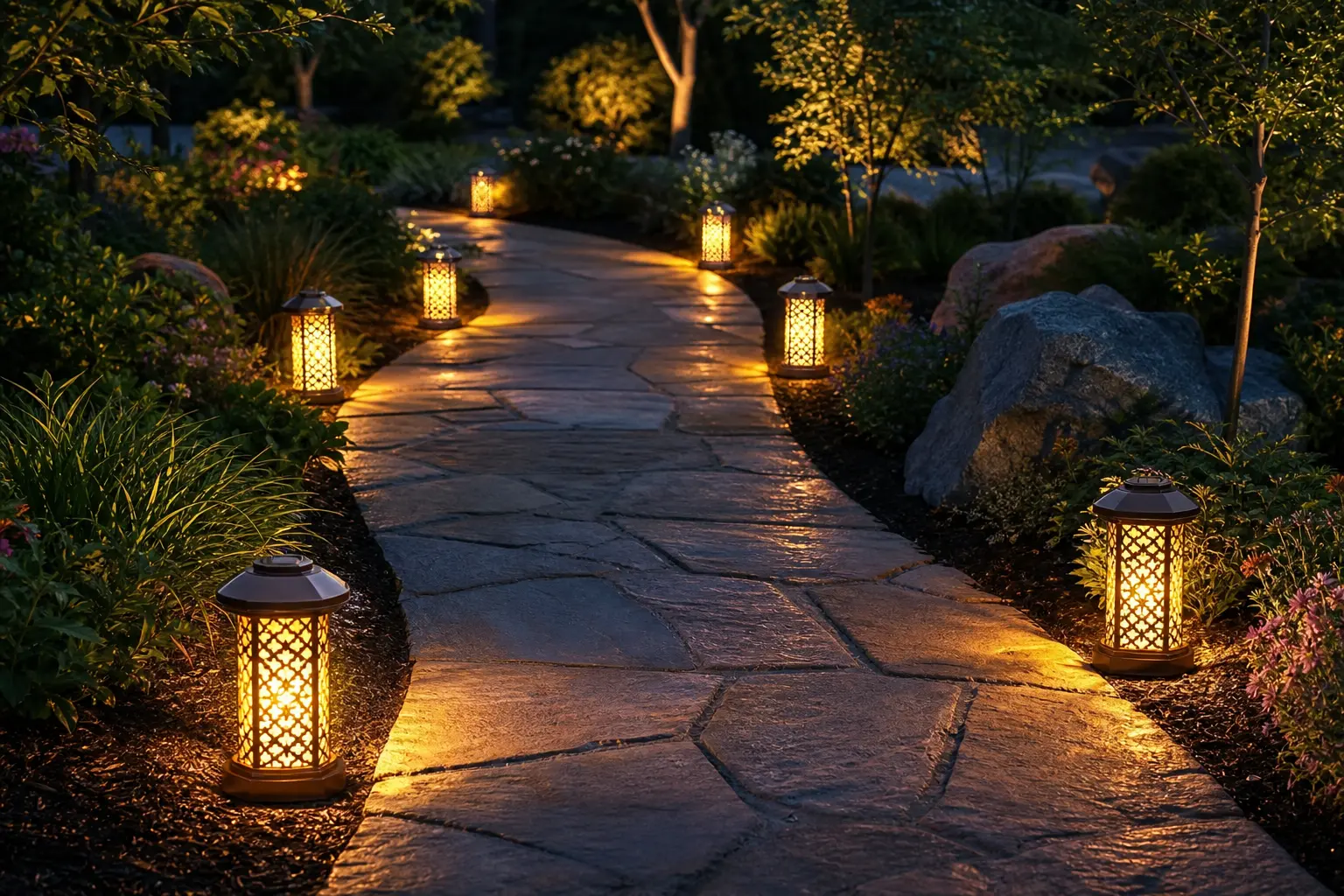 Luxury Solar Garden Lighting Ideas