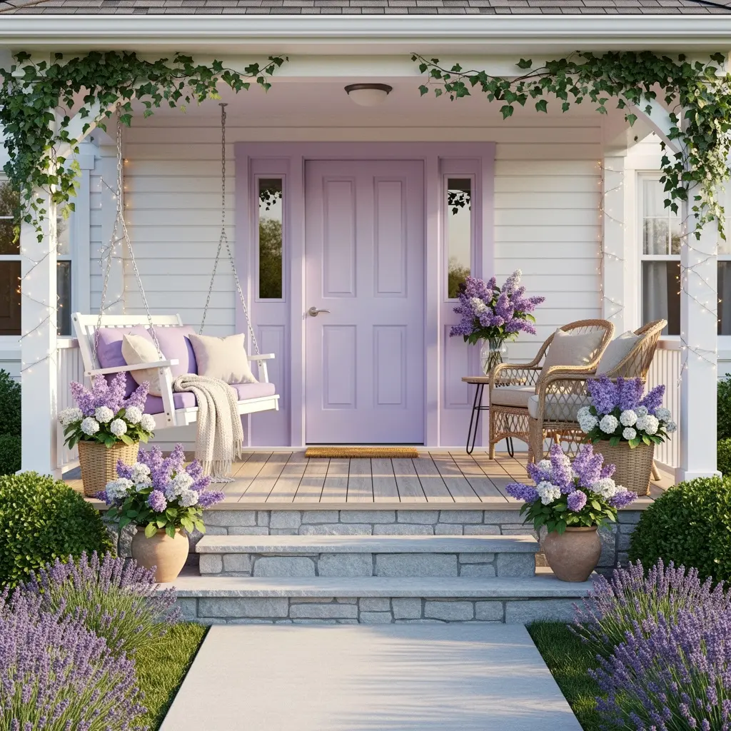 Dreamy Lavender Front Porch