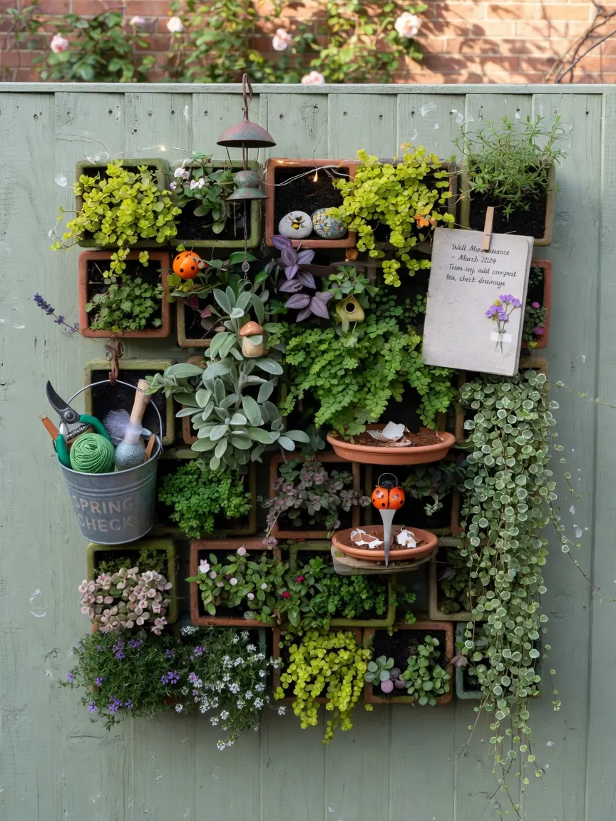 Cozy Vertical Garden Wall