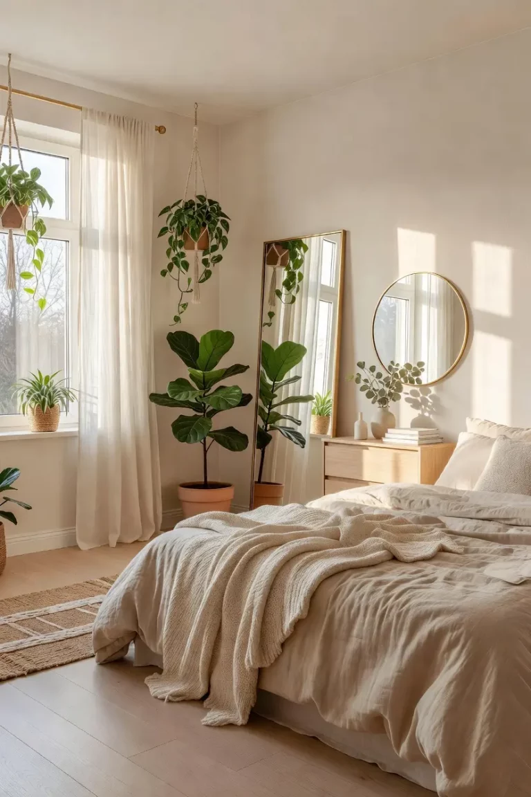 Cozy Bedroom Ideas with Plants and Natural Light