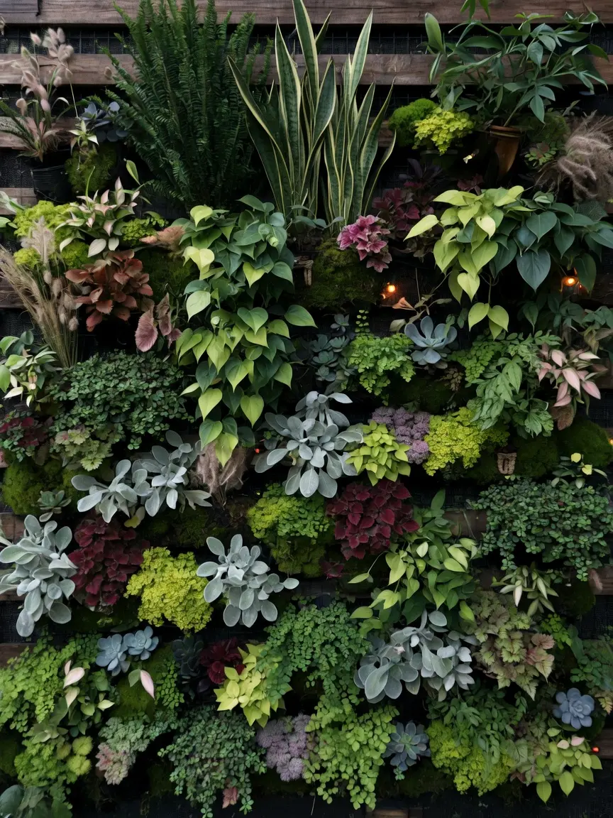 Cozy Vertical Garden Wall