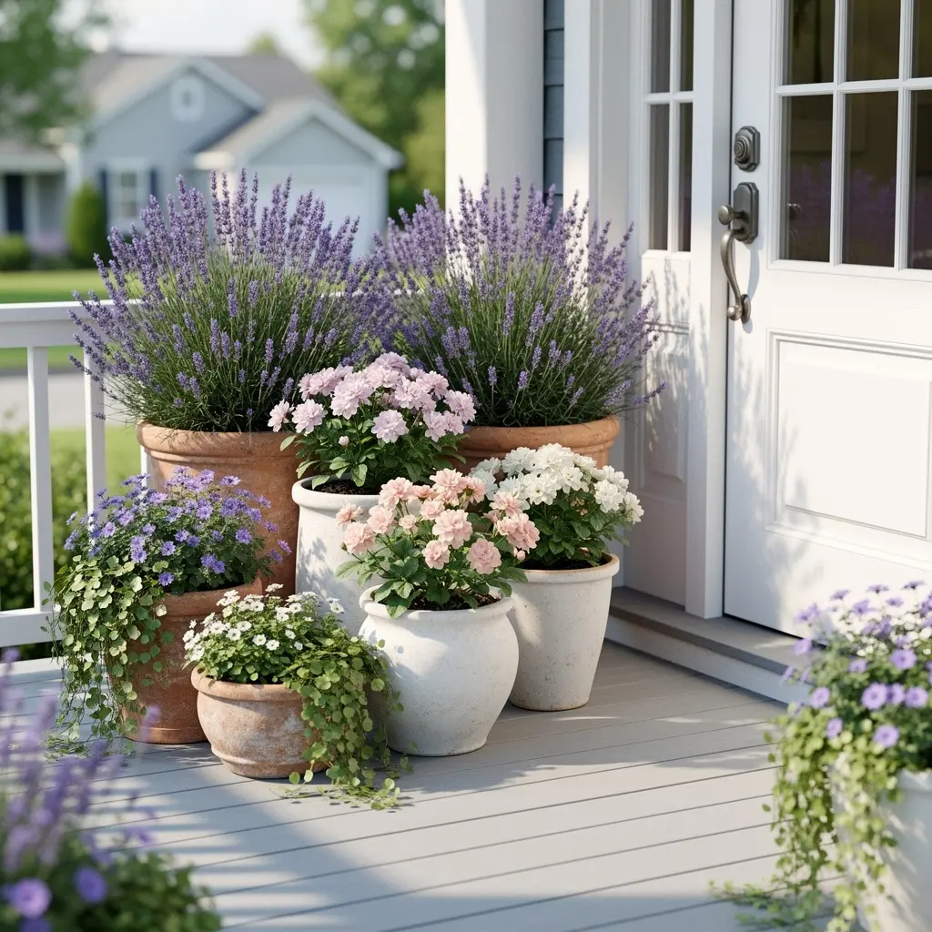 Dreamy Lavender Front Porch