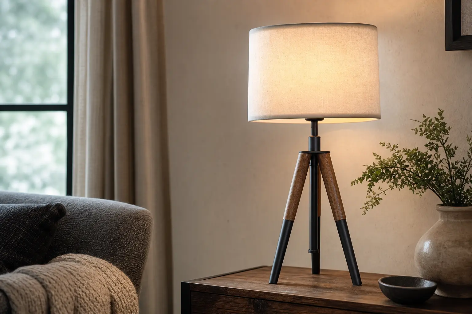 EDISHINE Tripod Table Lamp Ideas