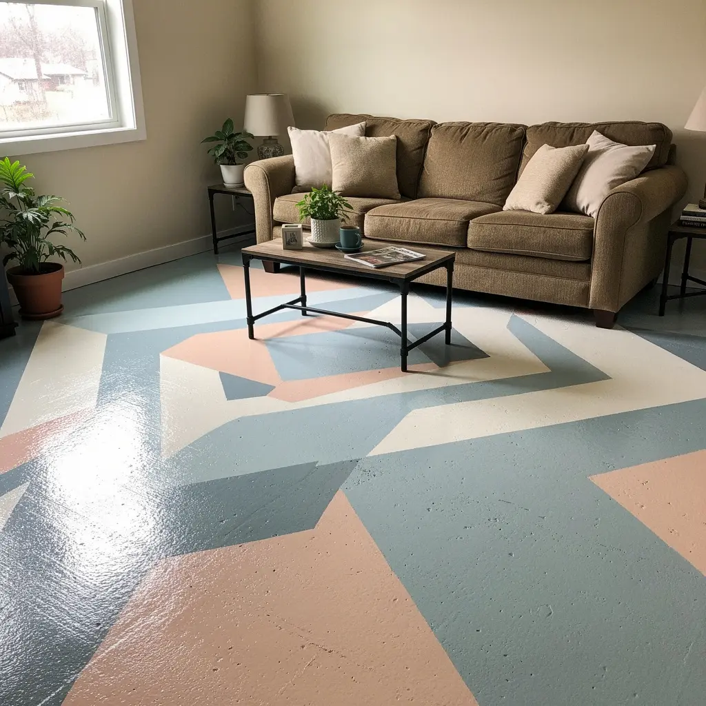 Budget Friendly Living Room Floor Makeover