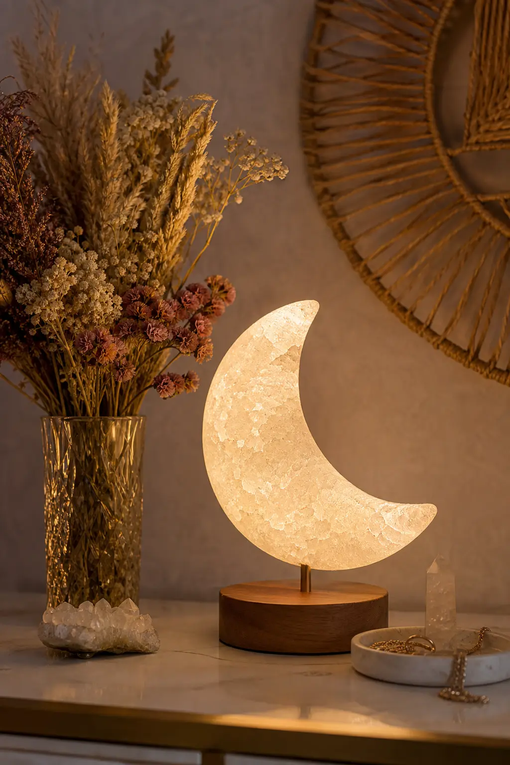 Crystal Moon Lamp Ideas