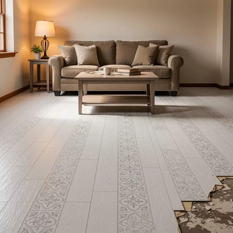 Budget Friendly Living Room Floor Makeover