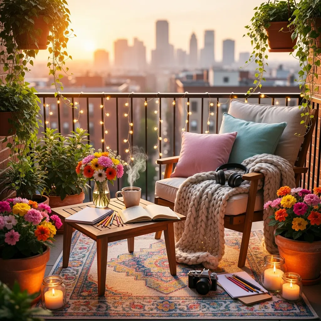 Cozy Dopamine Balcony Ideas