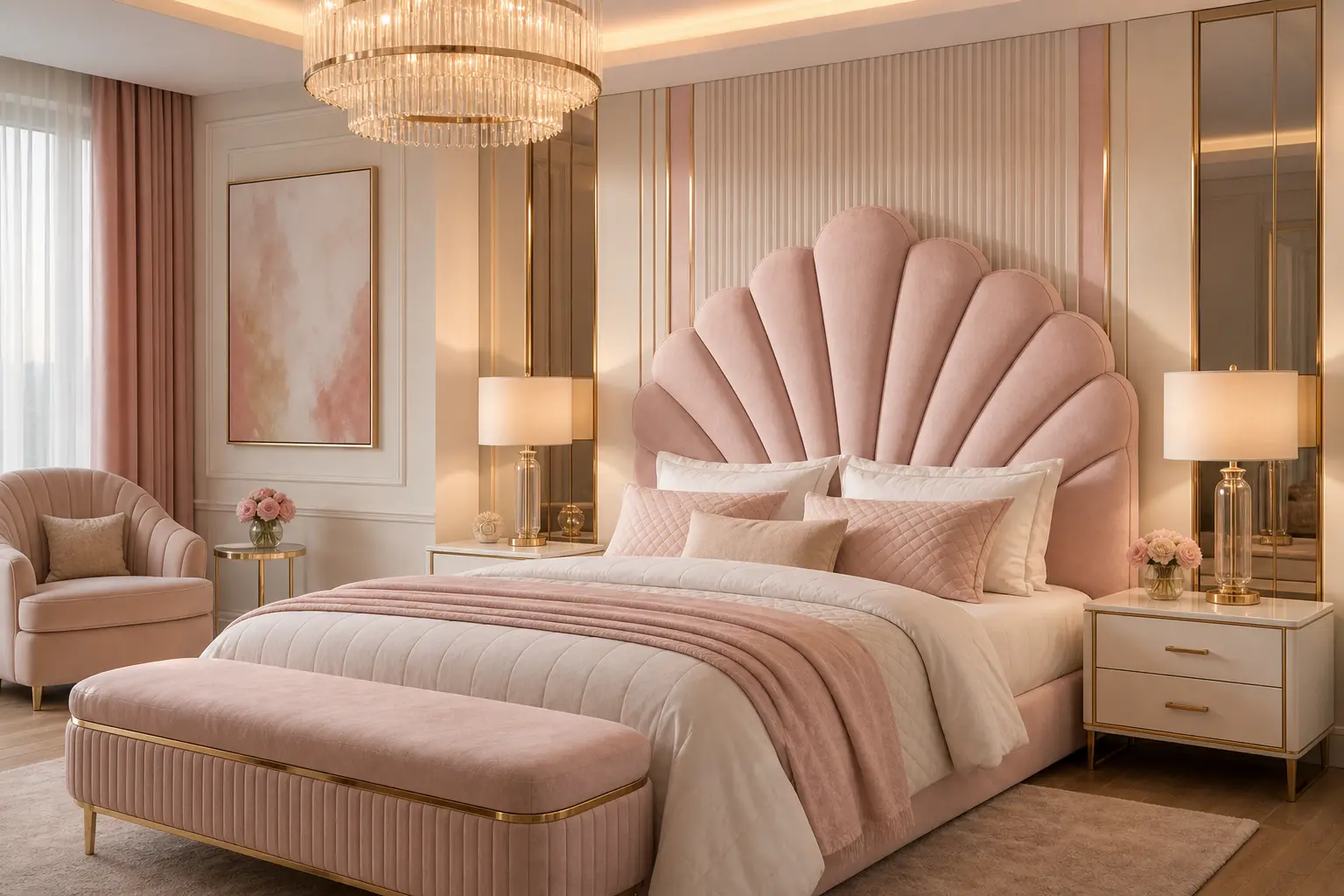 Beige Luxury Bedroom Design Ideas