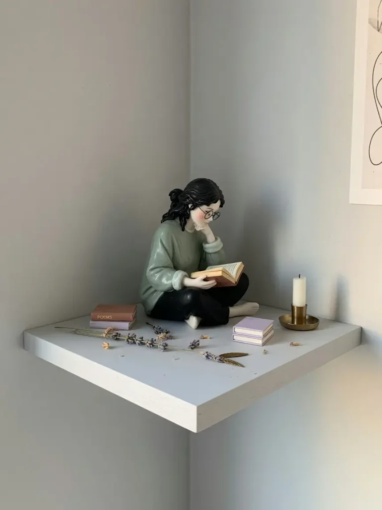Minimalist Reading Figurine Decor Ideas