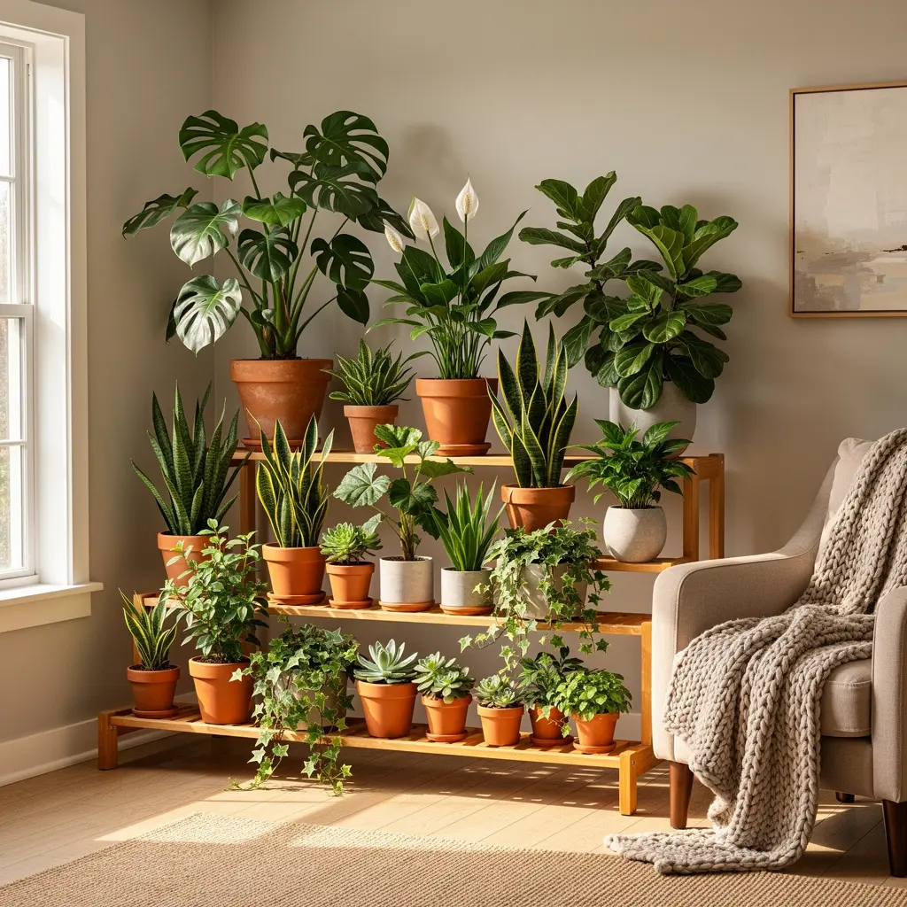 Cozy Corner Plant Shelf