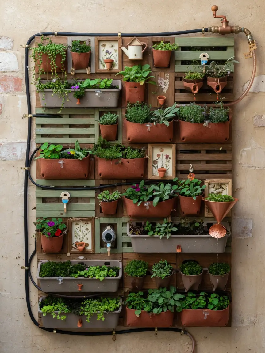 Cozy Vertical Garden Wall