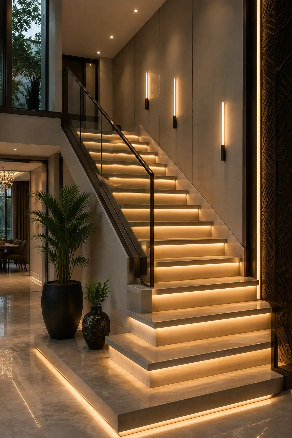Modern LED Staircase Design Ideas