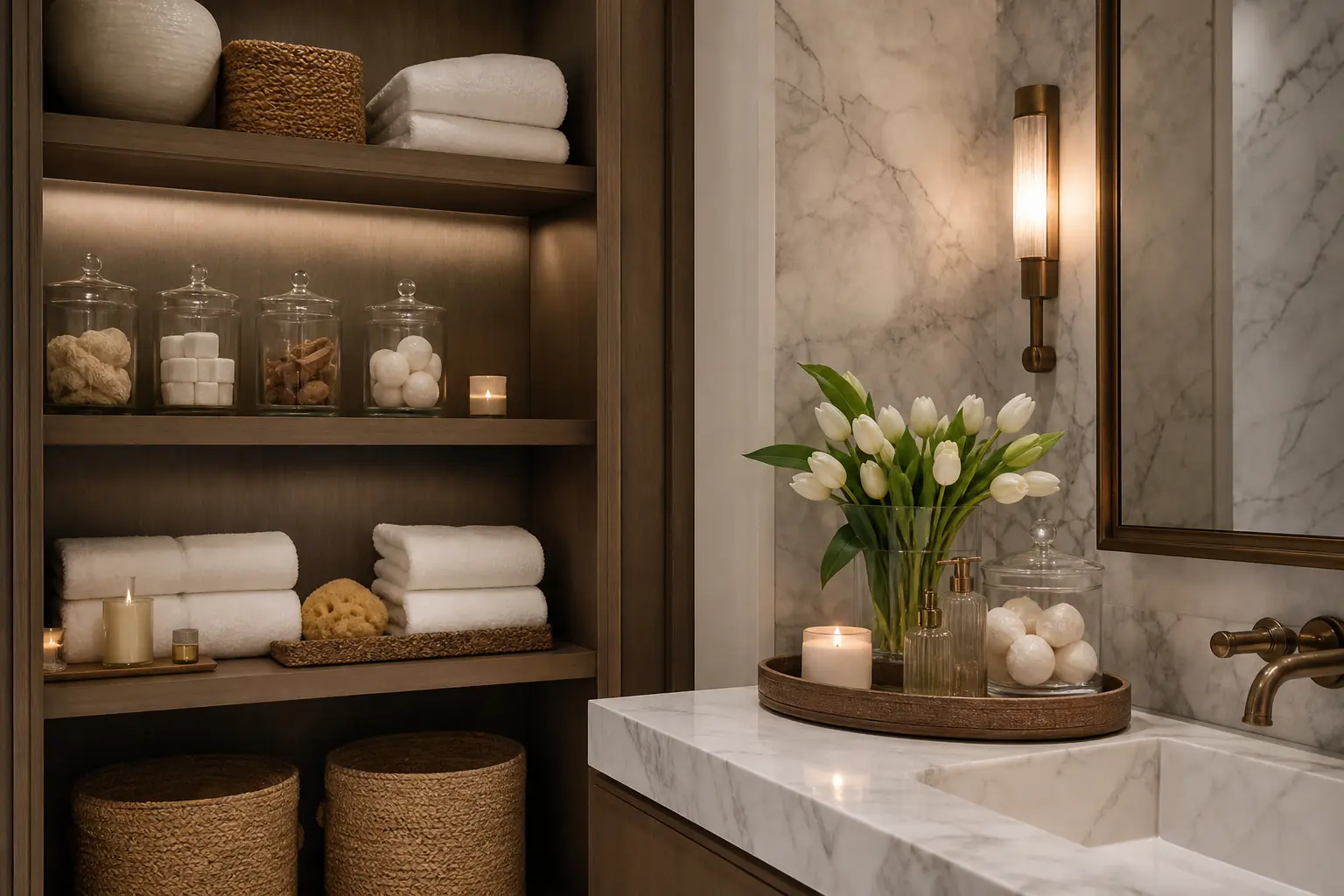 Luxury Bathroom Organization Ideas