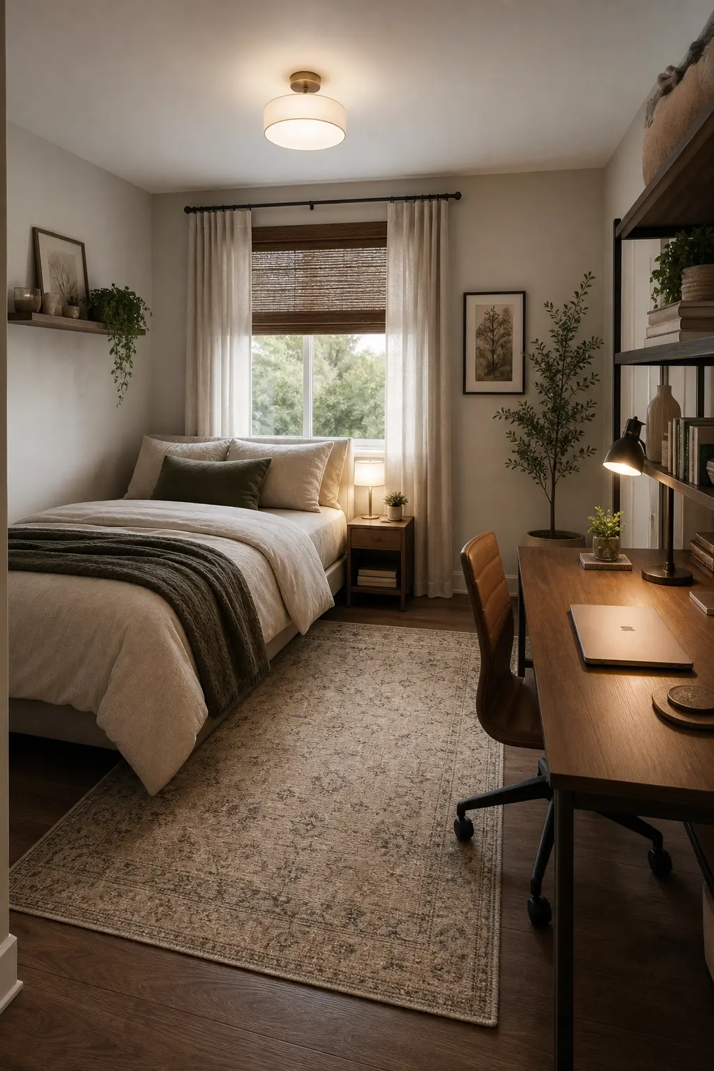 Small Bedroom with Workspace Ideas