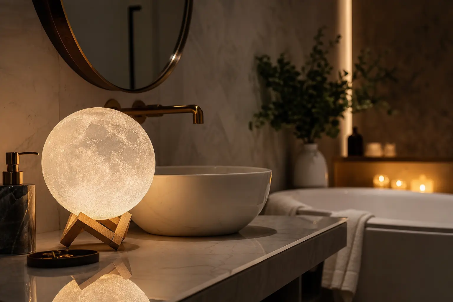 Crystal Moon Lamp Ideas