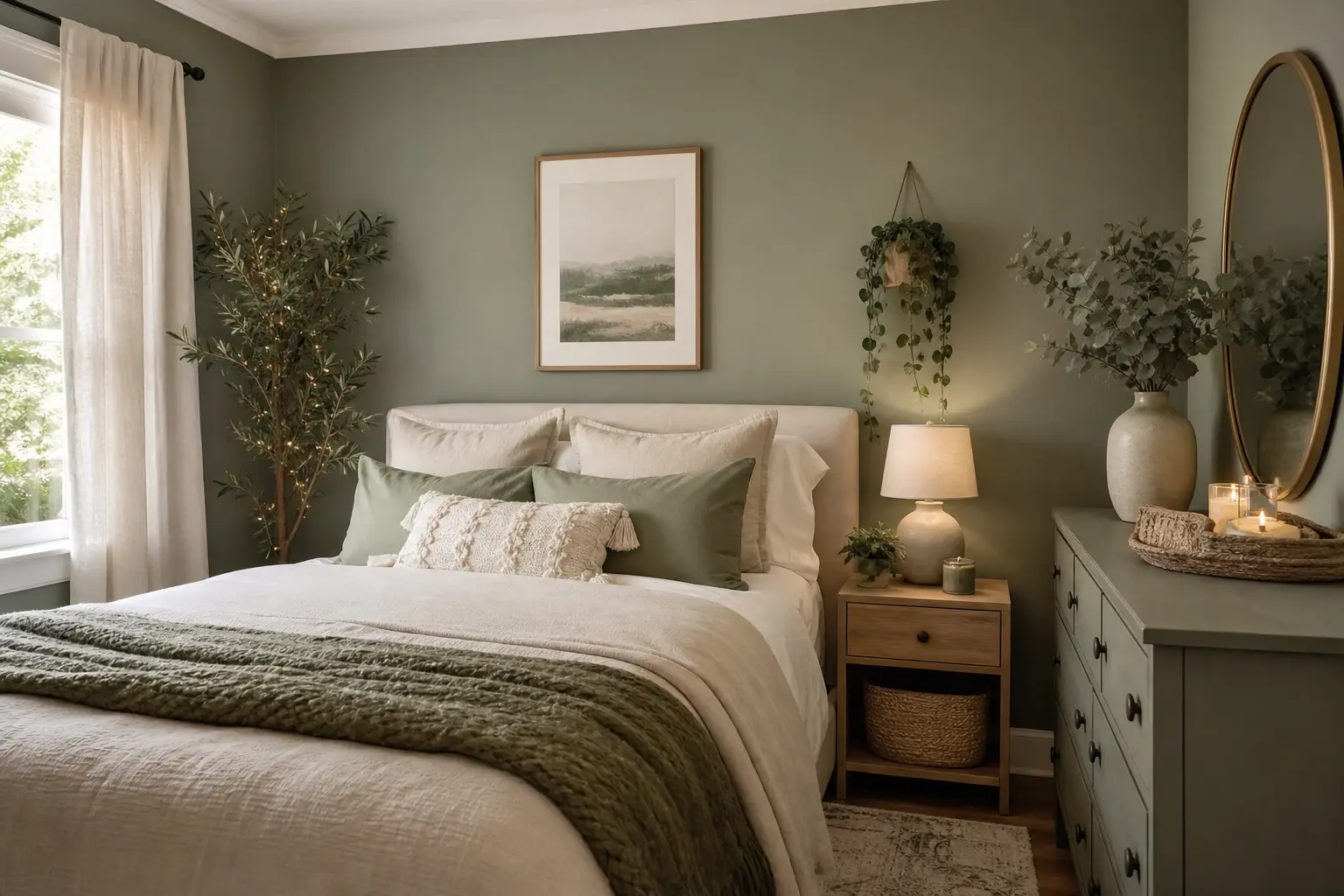 Cozy Sage Green Bedroom Ideas