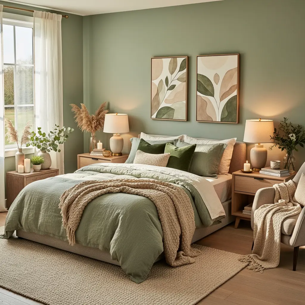 Dreamy Sage Green Bedroom Ideas