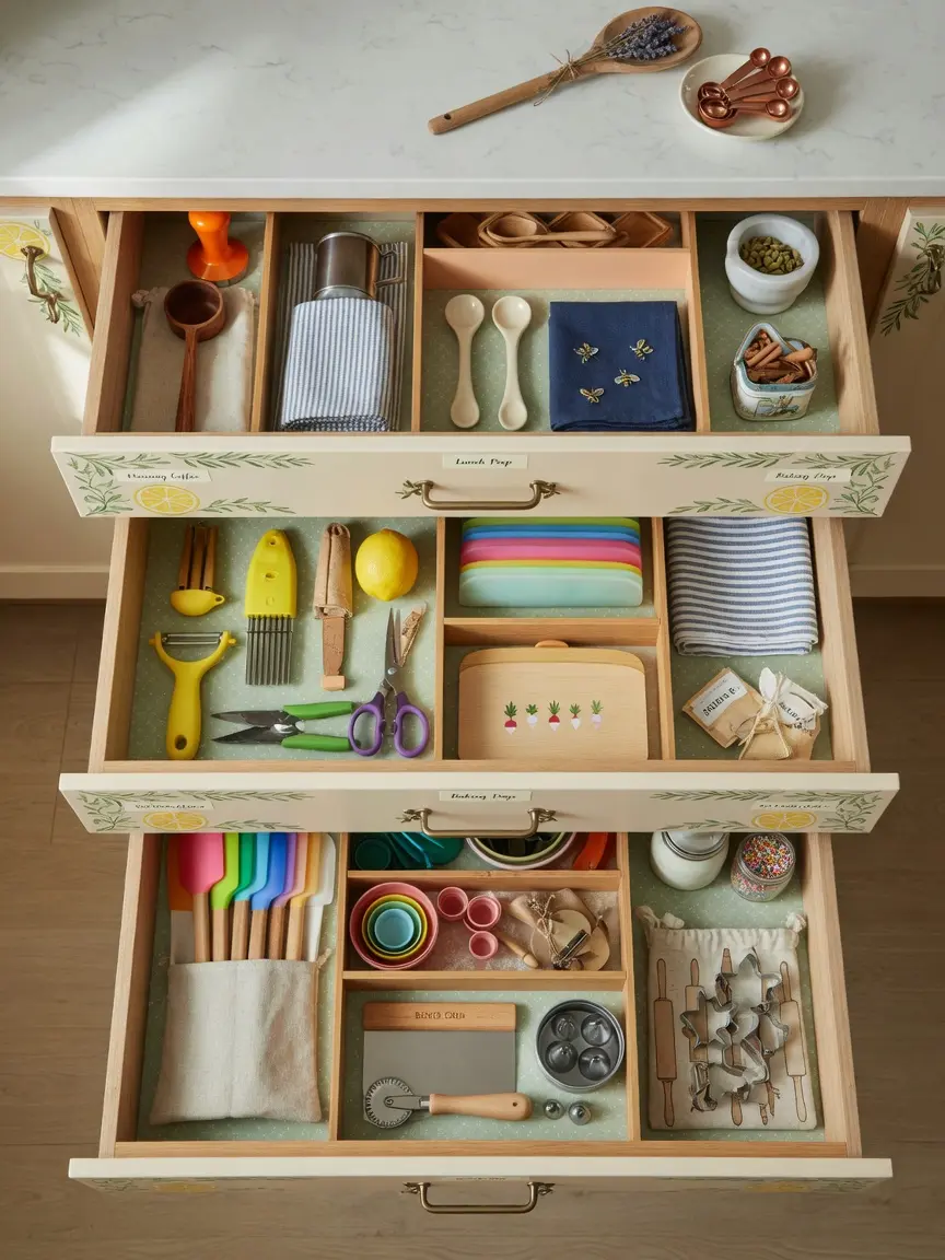 Kitchen Organization and Drawer Storage