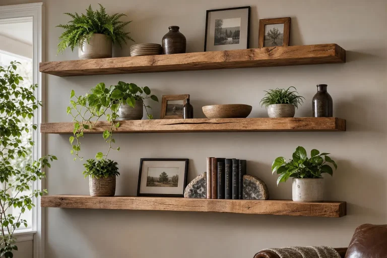 Rustic Floating Shelf Ideas