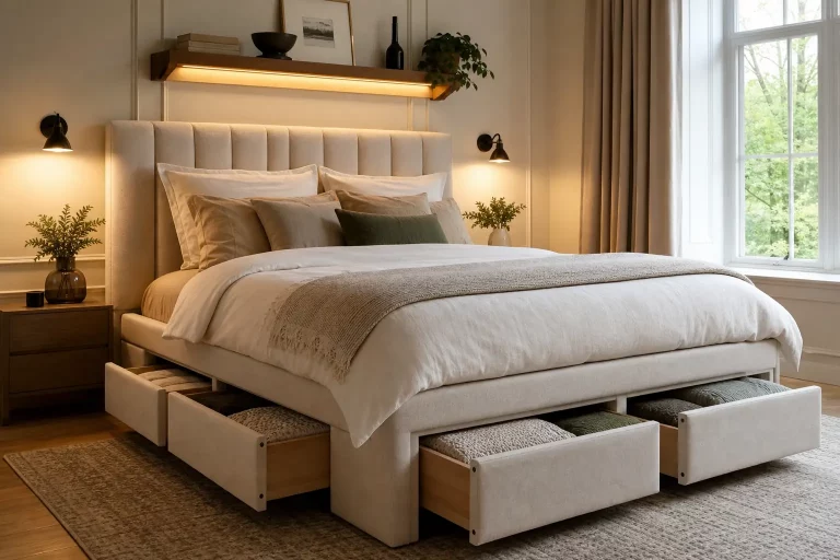 Cozy Bedroom Ideas with Built-In Storage