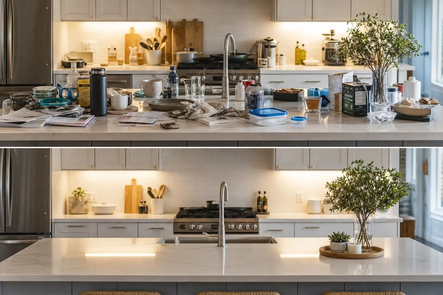 Kitchen Clutter Before & After Transformation Ideas
