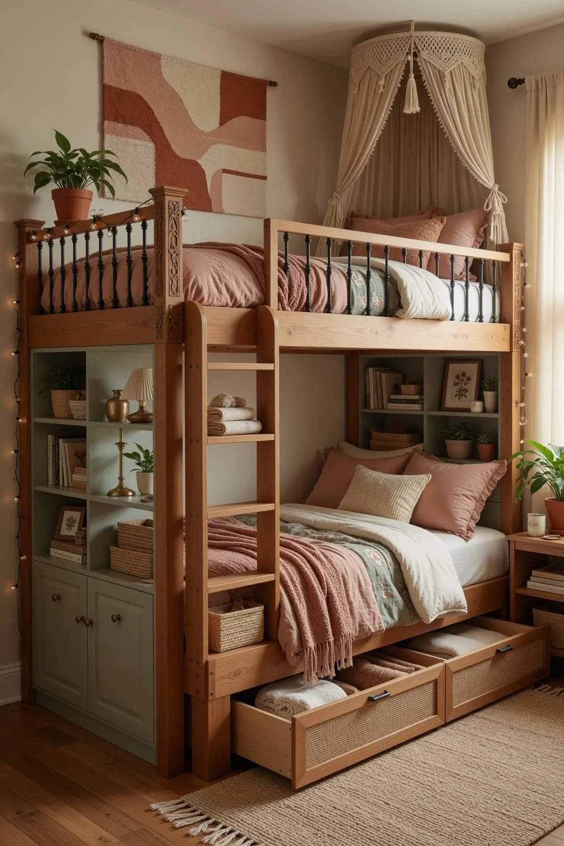Aesthetic Bunk Bed Bedroom Ideas