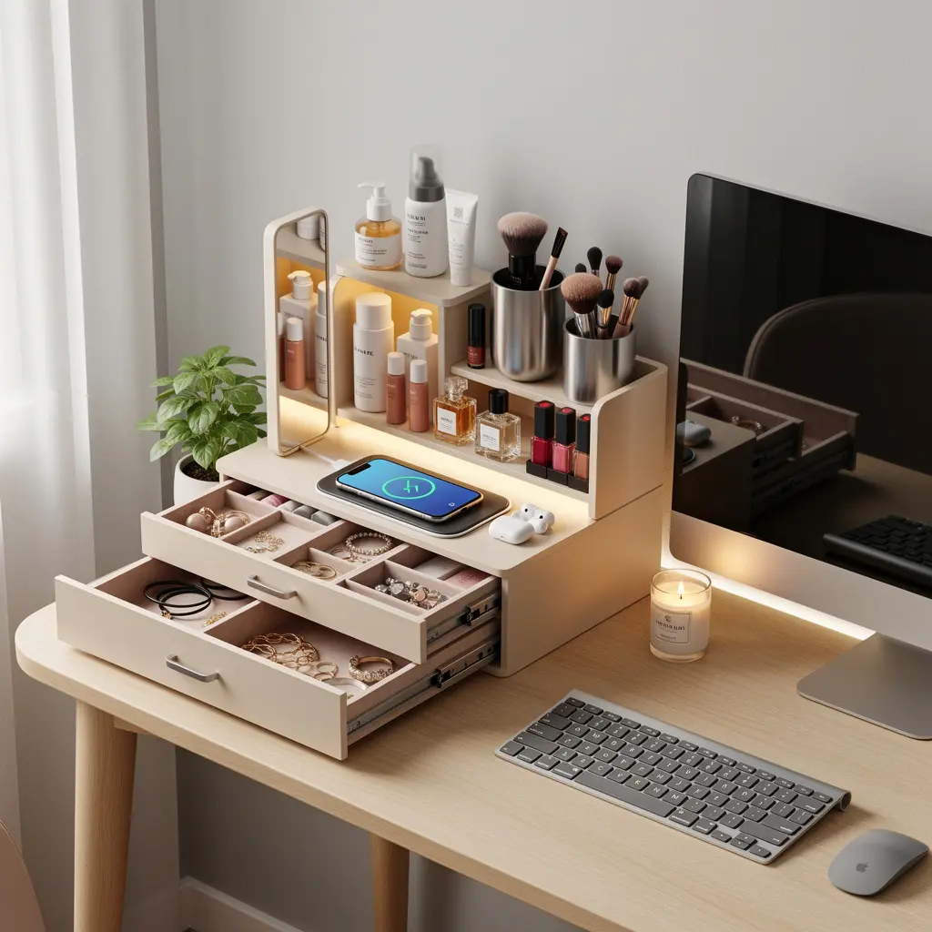 Smart Vanity Organizer Desk