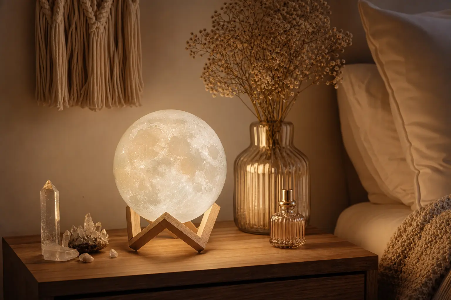 Crystal Moon Lamp Ideas