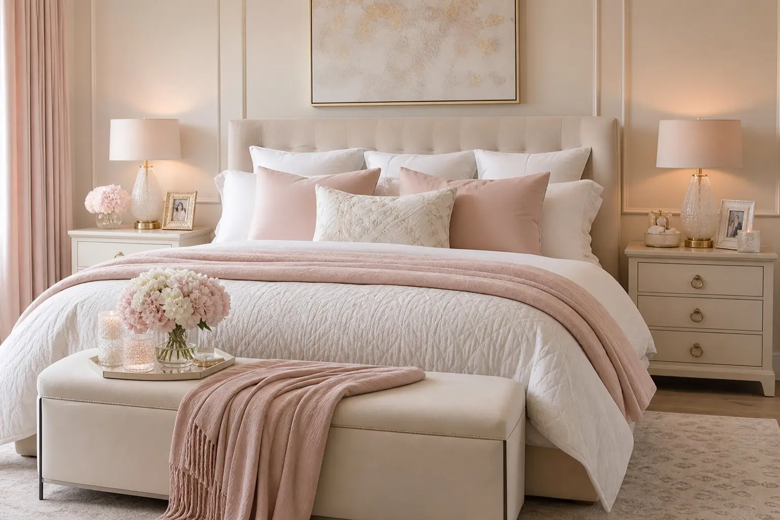 Beige Luxury Bedroom Design Ideas