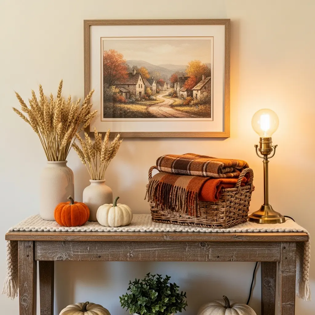 Cozy Fall Village Home Decor