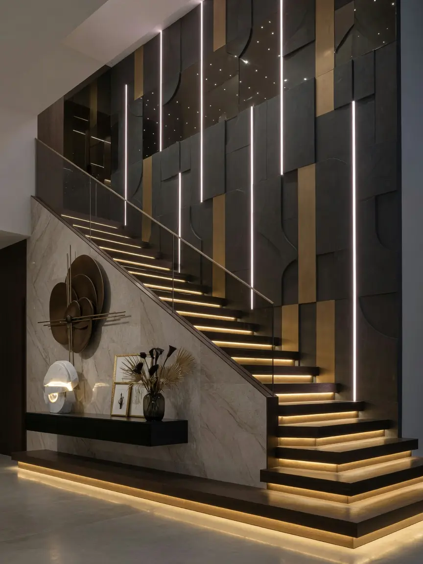 Modern LED Staircase Design Ideas