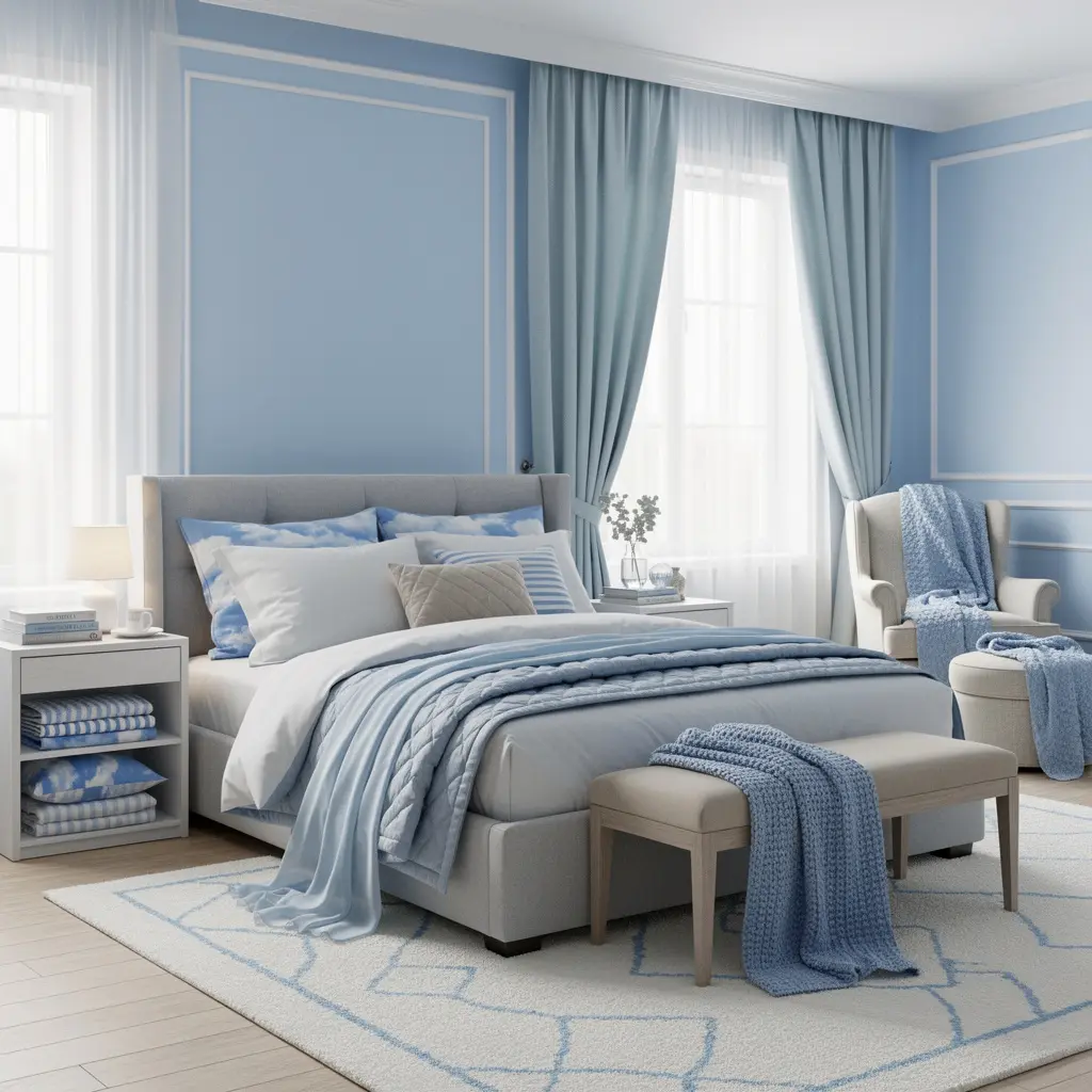 Sky Blue Dream Bedroom