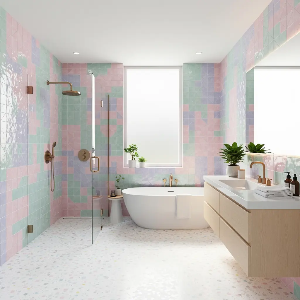 Dreamy Pastel Bathroom Ideas