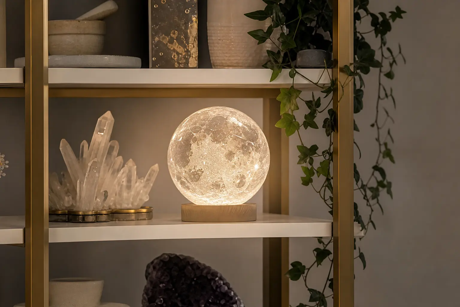 Crystal Moon Lamp Ideas