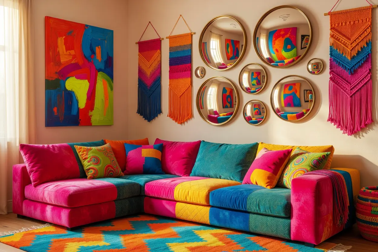 Funky Color Pop Seating Room Ideas