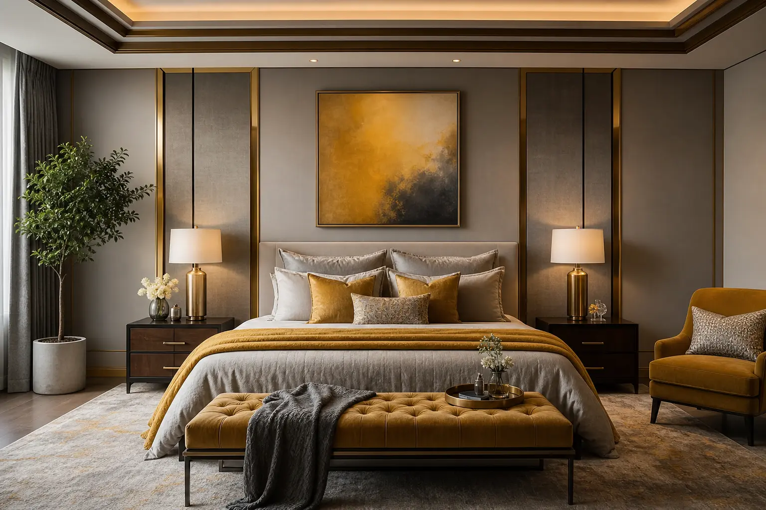 Mustard Yellow Bedroom Decor Ideas