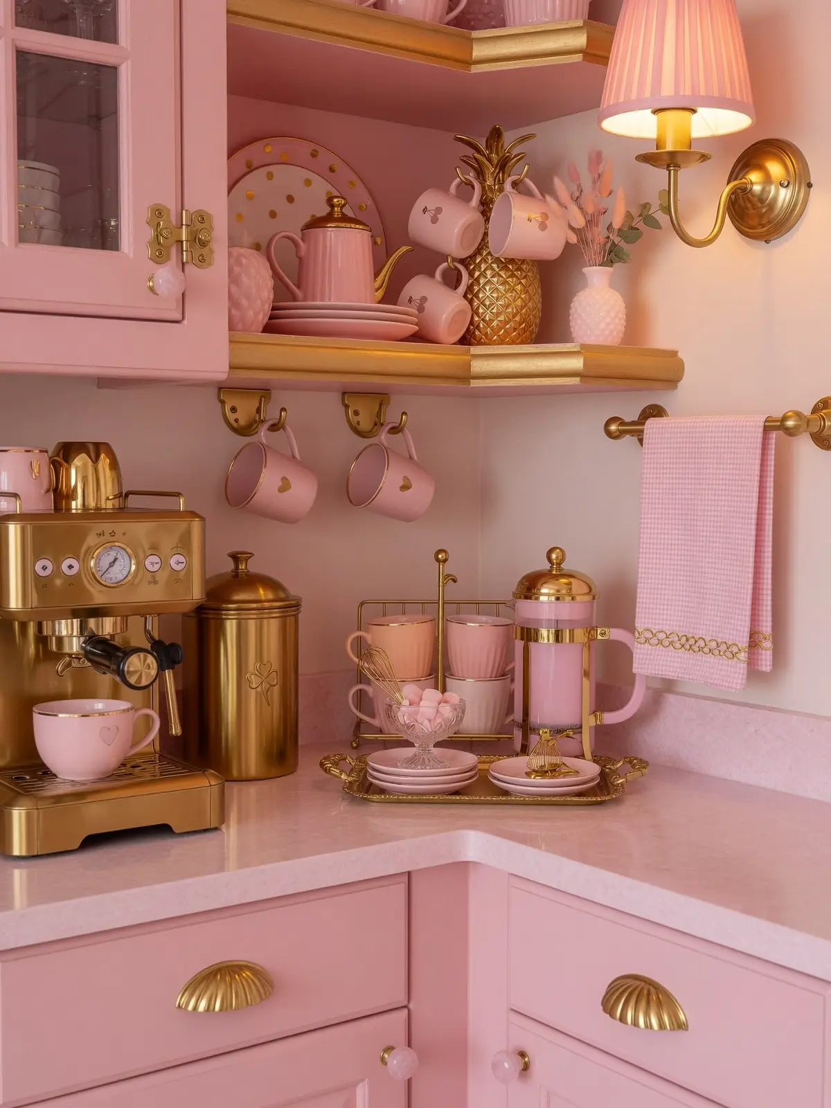 Cute Pink Kitchen Decor