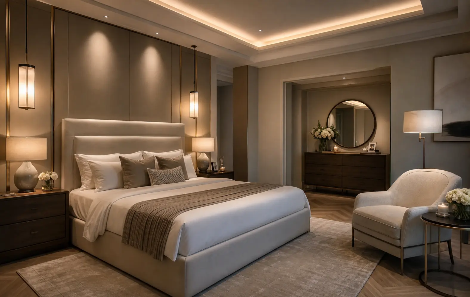 Luxury Modern Neutral Bedroom Ideas