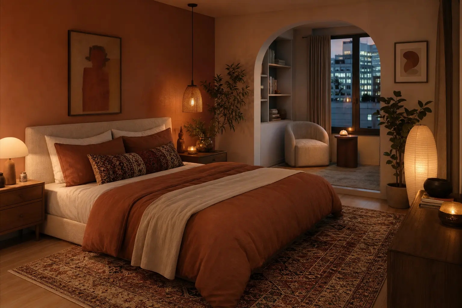 Terracotta Apartment Bedroom Ideas