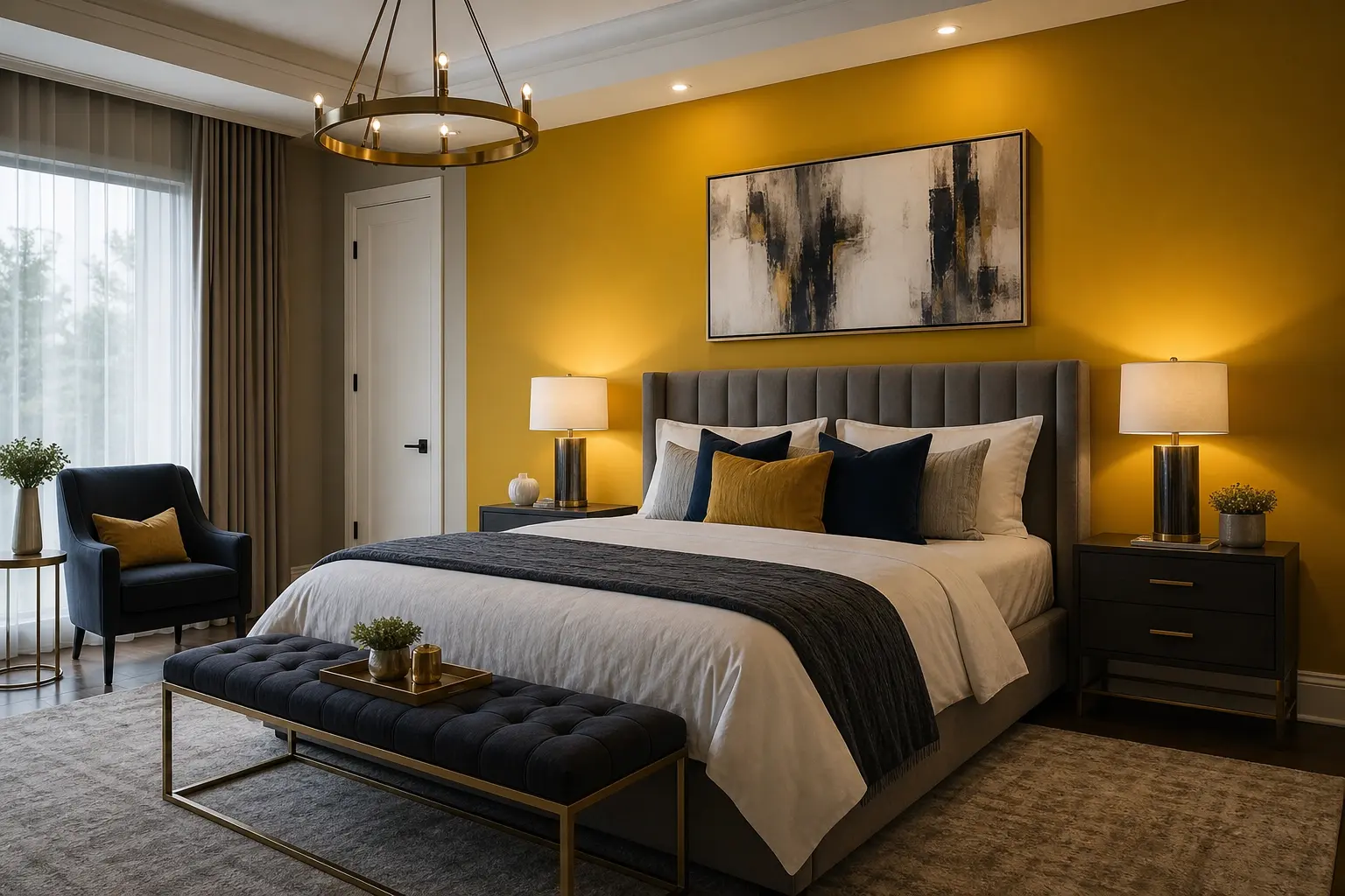 Mustard Yellow Bedroom Decor Ideas