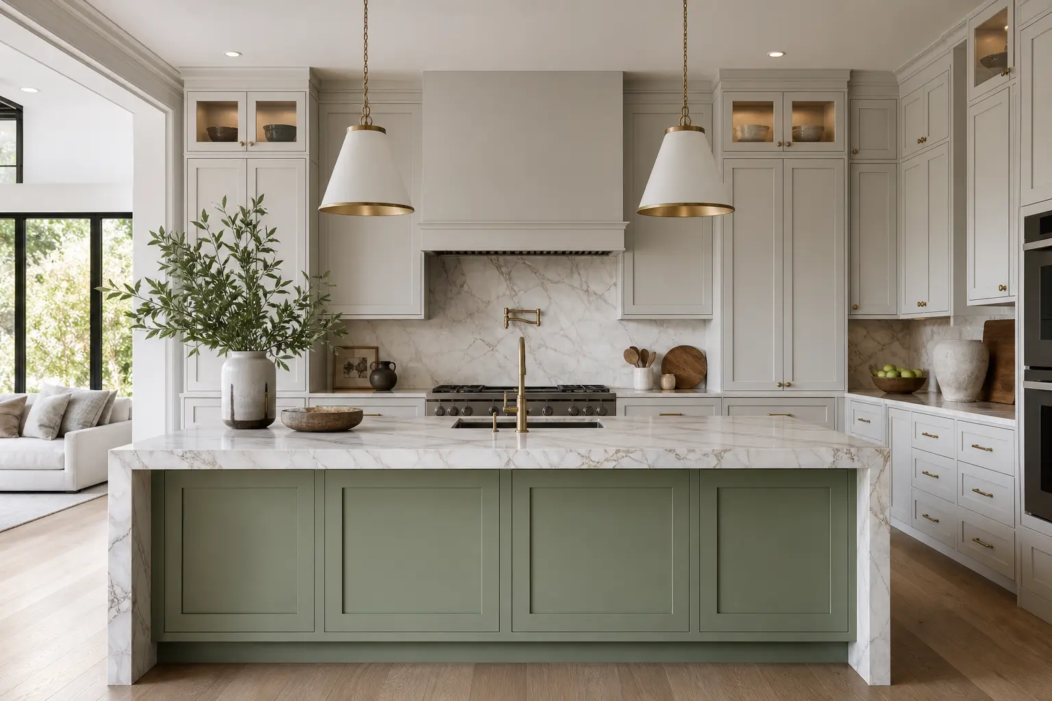 Modern Luxury Kitchen Design Ideas With Sage Green