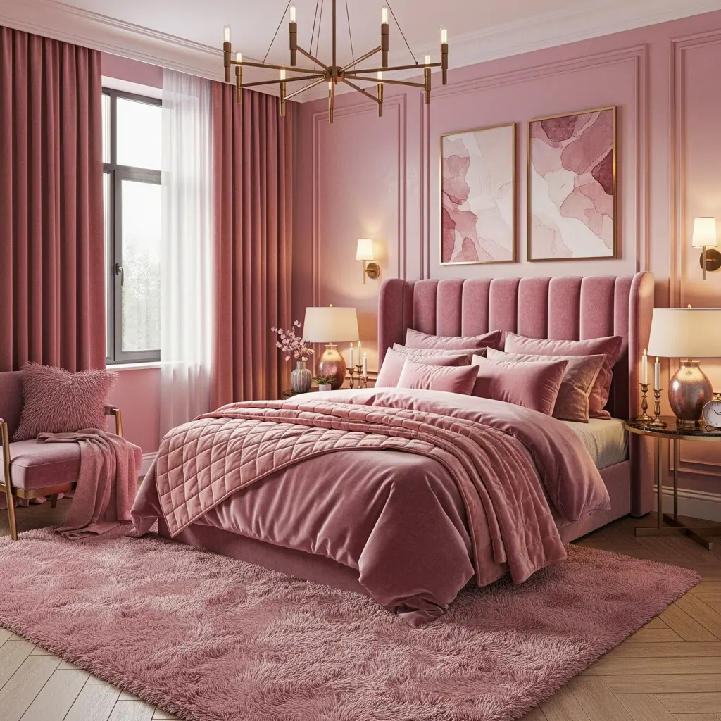 Pink Luxury Bedroom