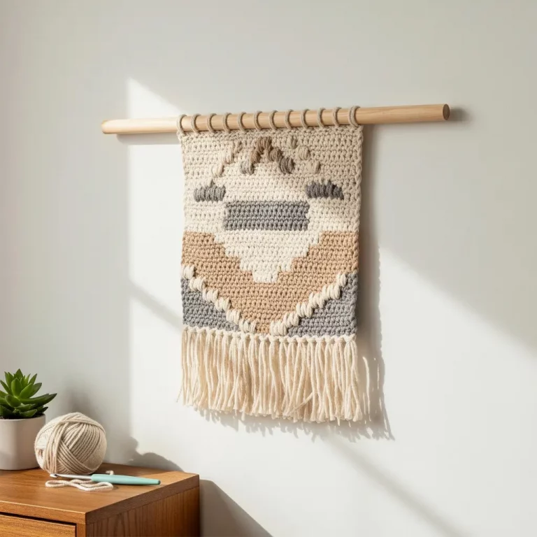Budget Friendly Crochet Wall Hanging