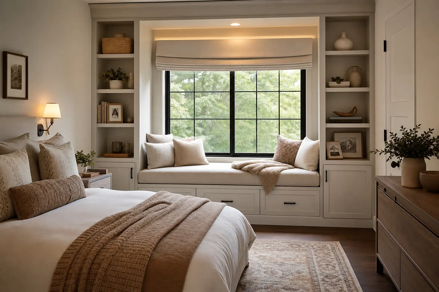 Cozy Bedroom Ideas with Built-In Storage