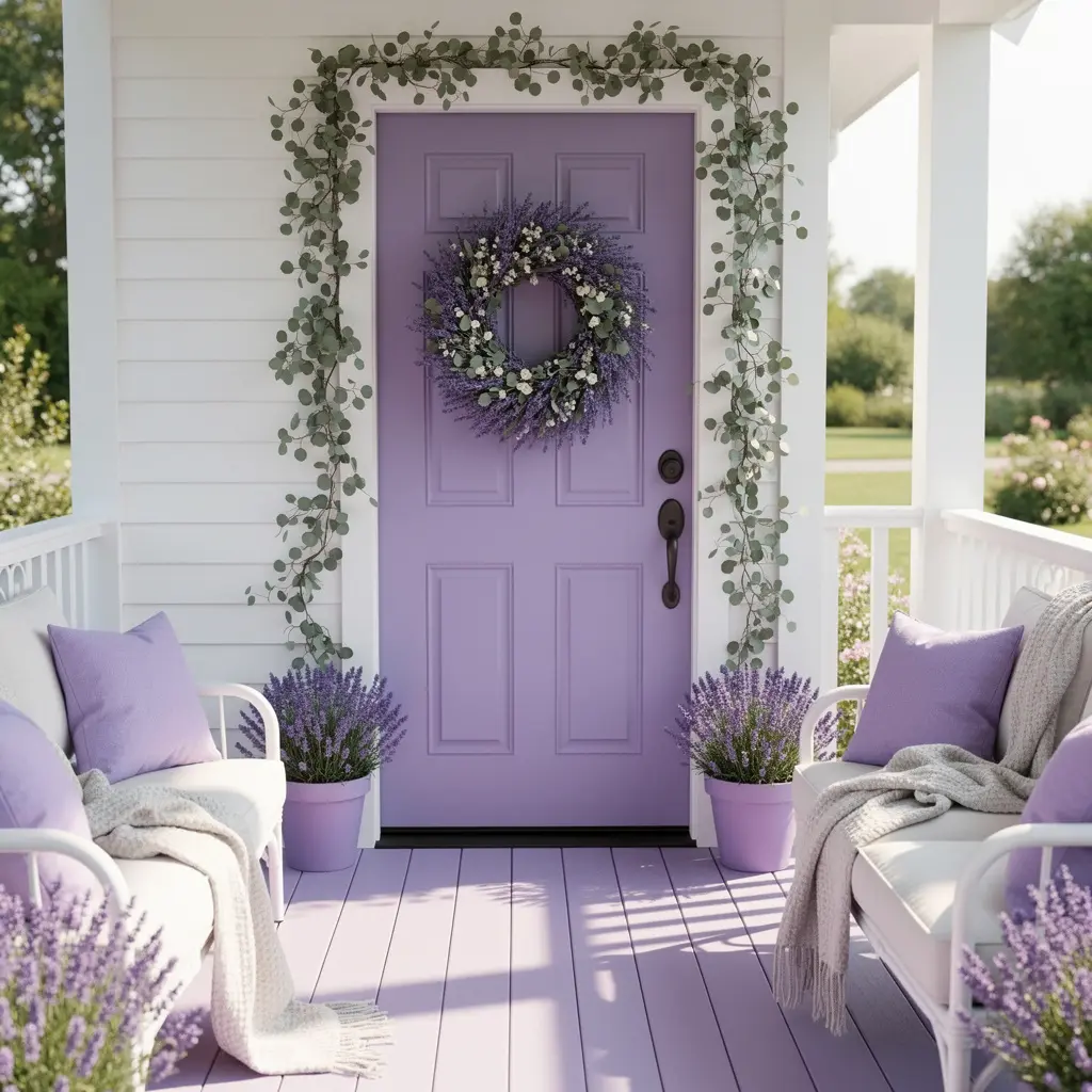 Dreamy Lavender Front Porch