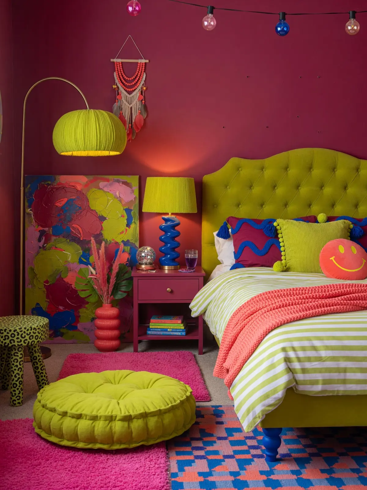 Funky Color Pop Bedroom Ideas