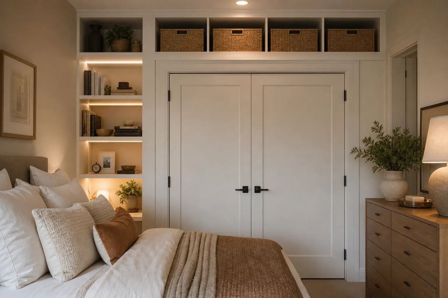 Cozy Bedroom Ideas with Built-In Storage