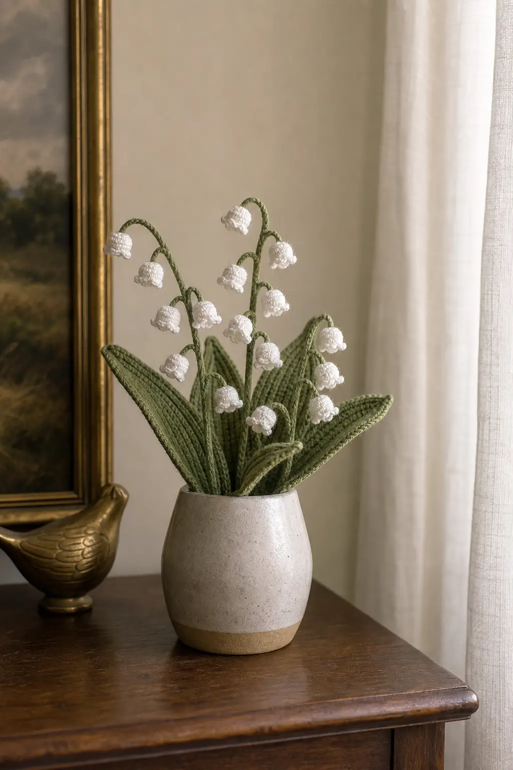 Everlasting Bloom Crochet Lily of the Valley Decor