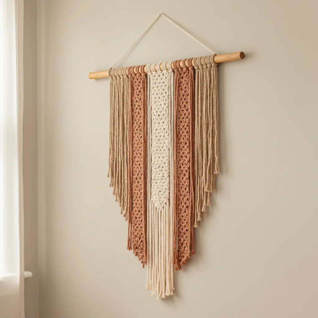 Budget Friendly Crochet Wall Hanging