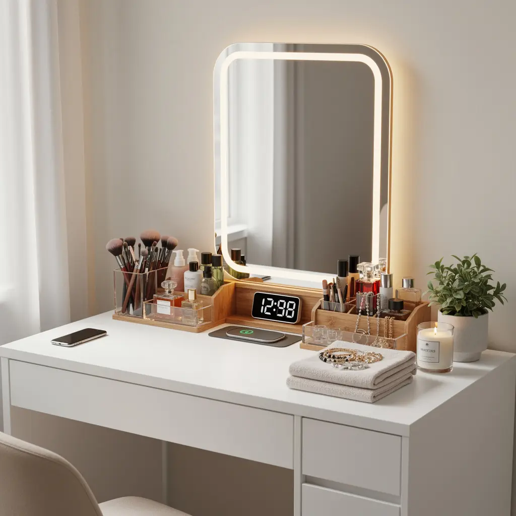 Smart Vanity Organizer Desk